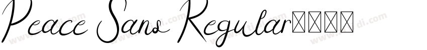 Peace Sans Regular字体转换